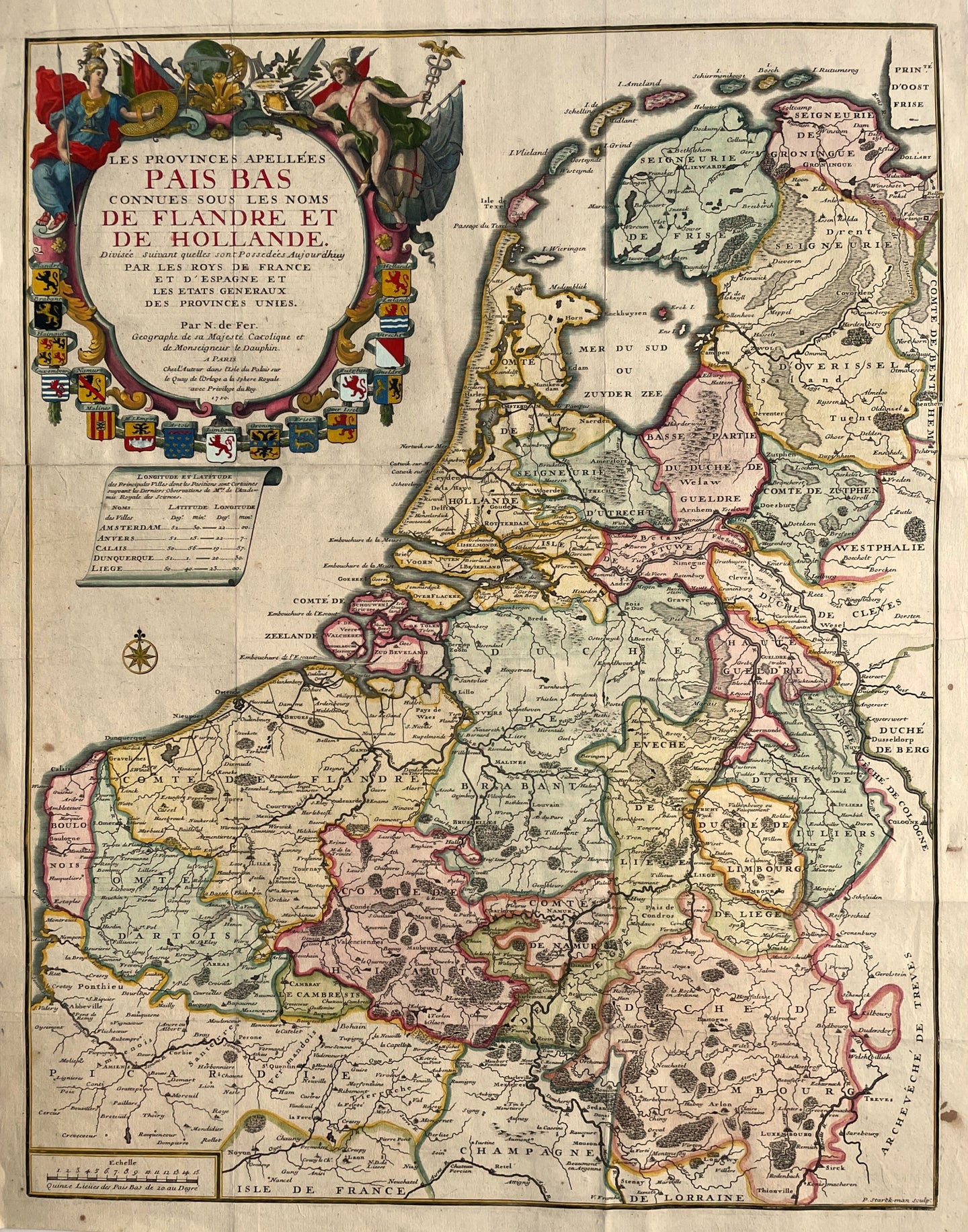 17 provinciën - N de Fer - 1710