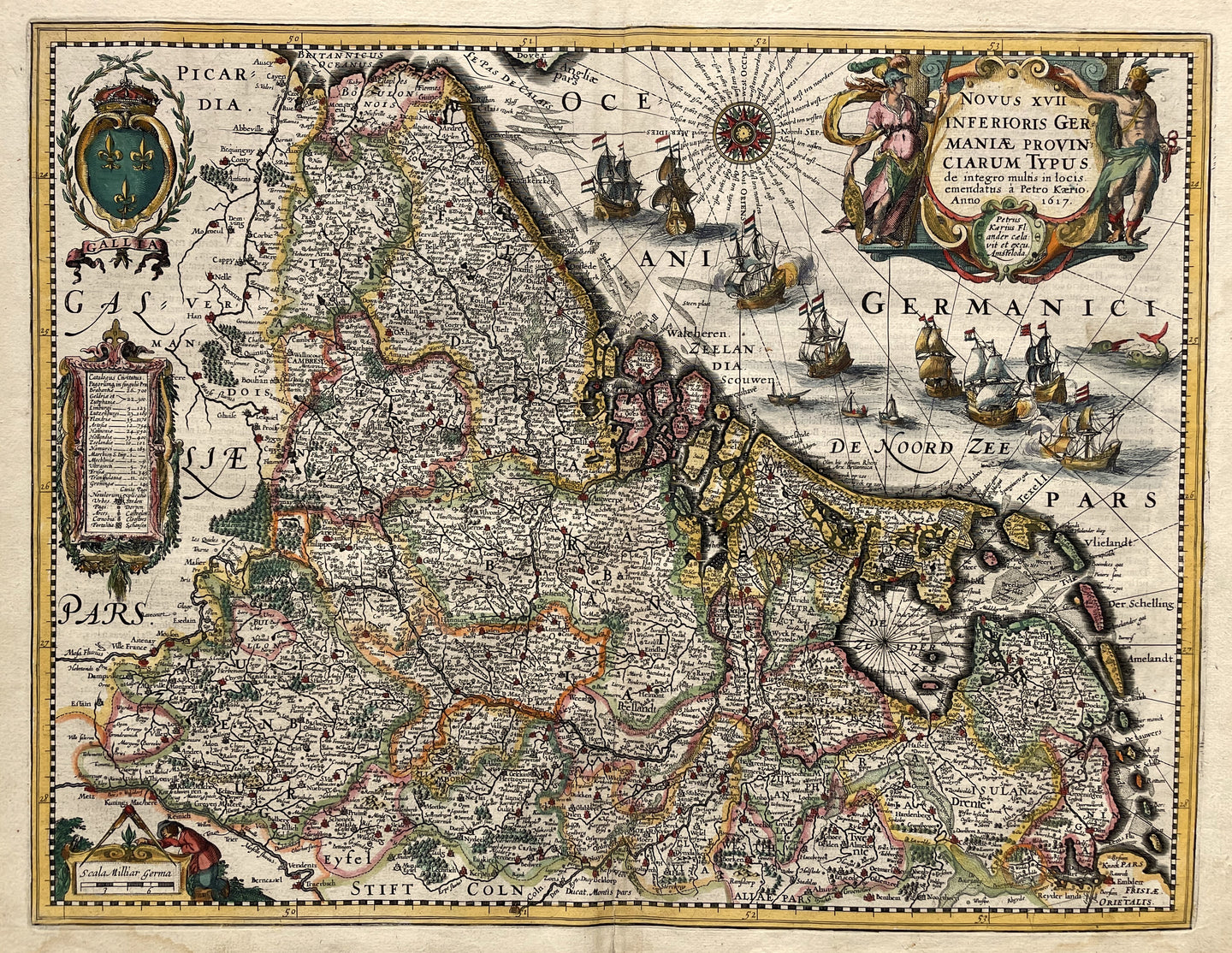 17 provinciën - P Kaerius - 1622