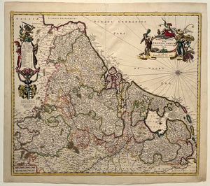 17 provinciën Map of the XVII Provinces - Frederick de Wit - circa 1688