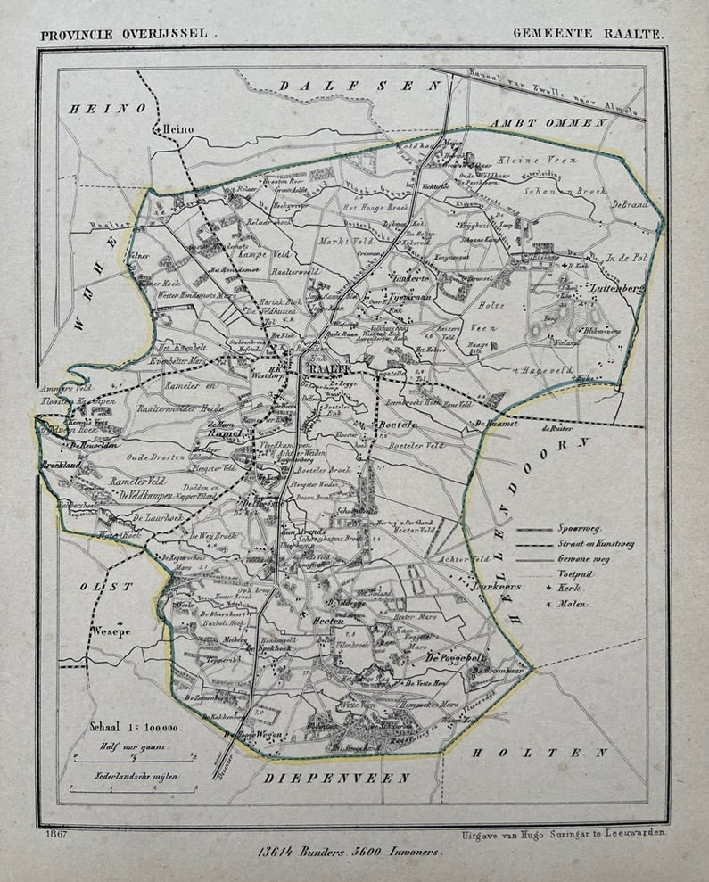 RAALTE - Kuijper / Suringar - 1867