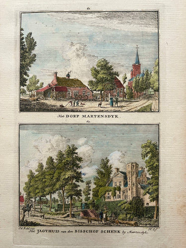 MAARTENSDIJK Dorp en Jachthuis - H Spilman - ca. 1750