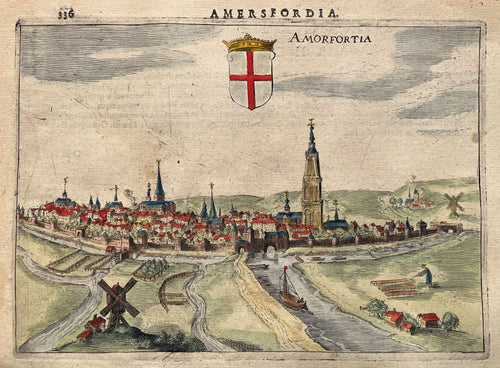 Amersfoort Gezicht op de stad - J Jansz / L Guicciardini - 1616