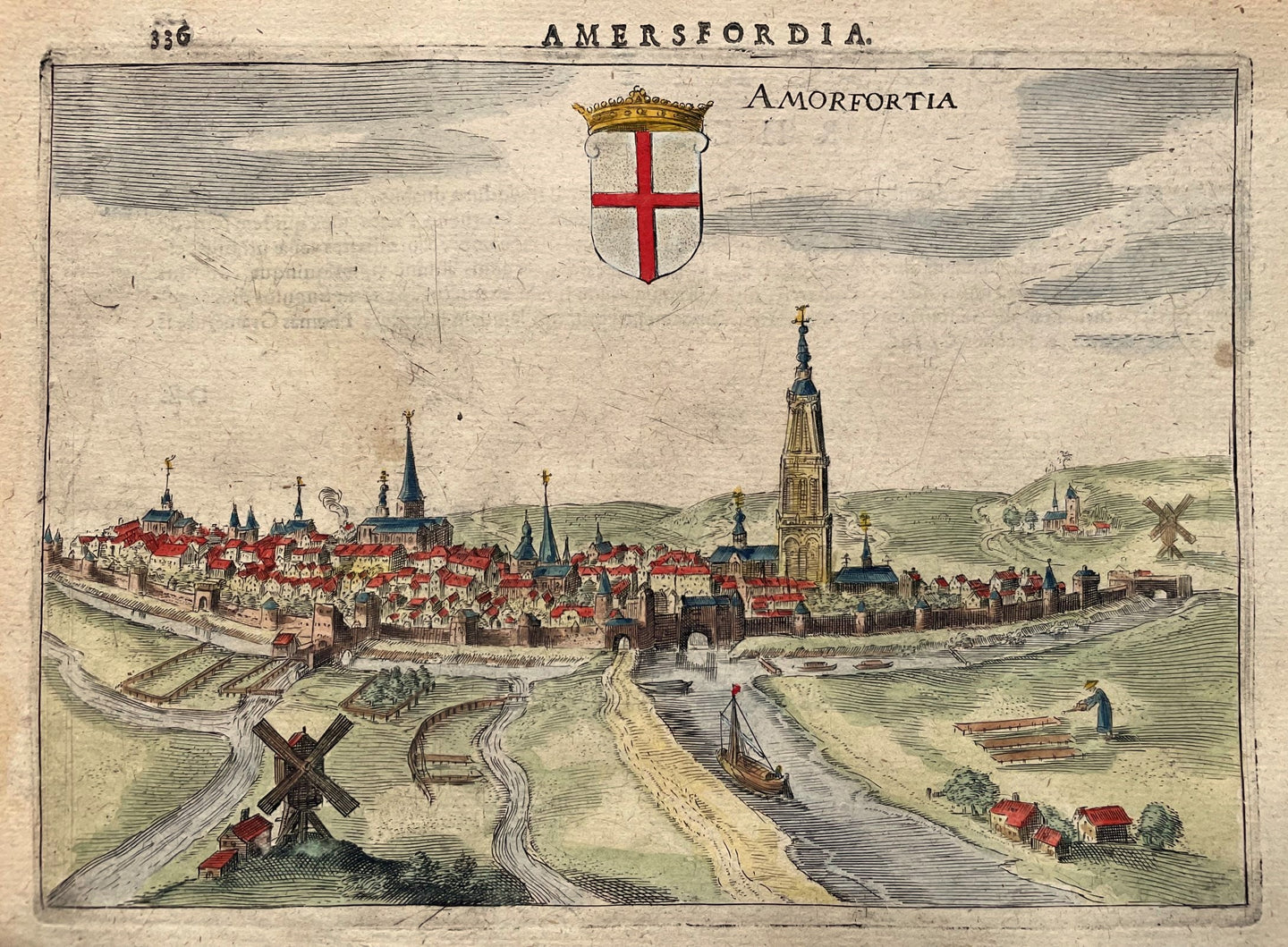 Amersfoort Gezicht op de stad - J Jansz / L Guicciardini - 1616