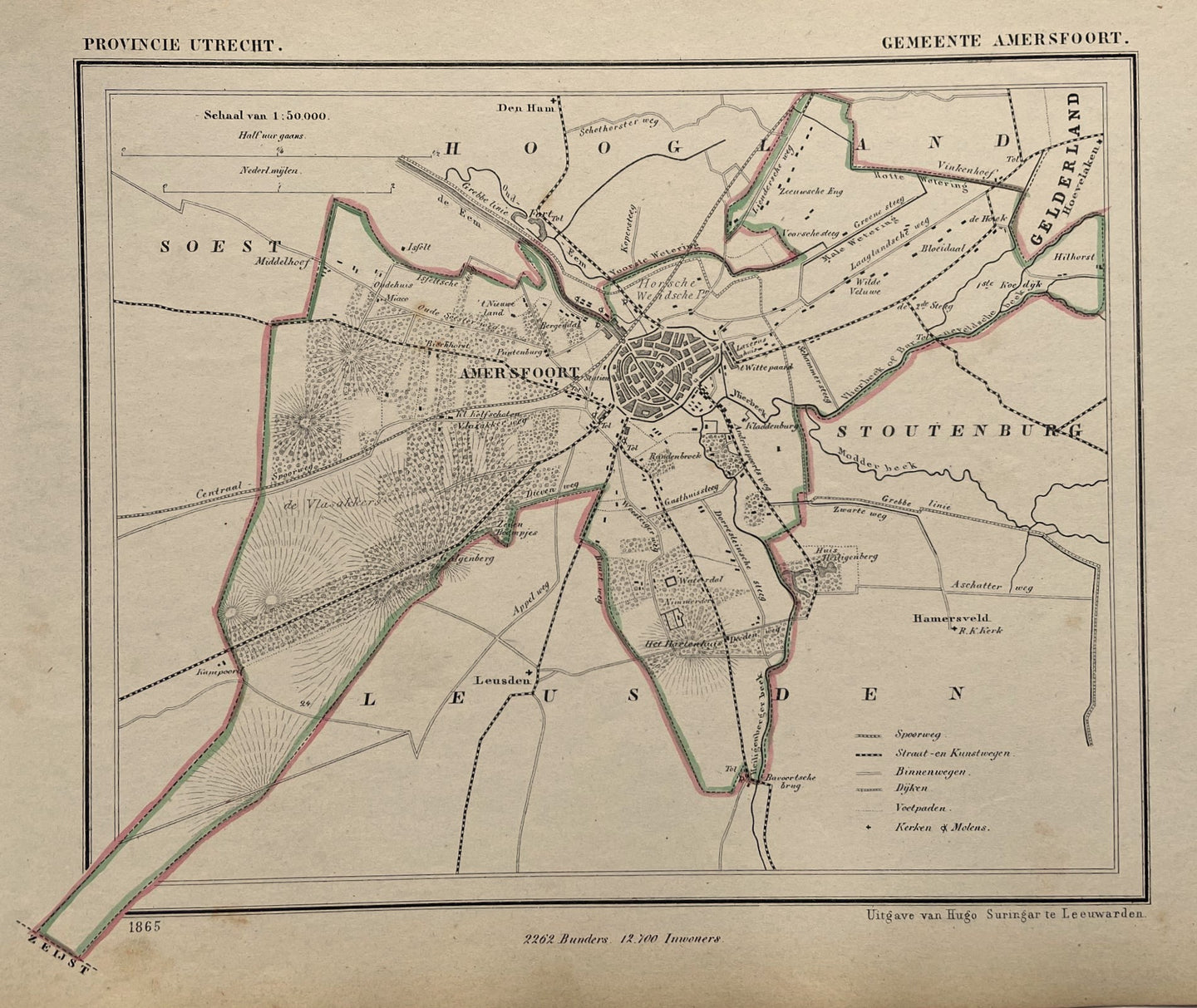 Amersfoort - Kuijper / Suringar - 1865