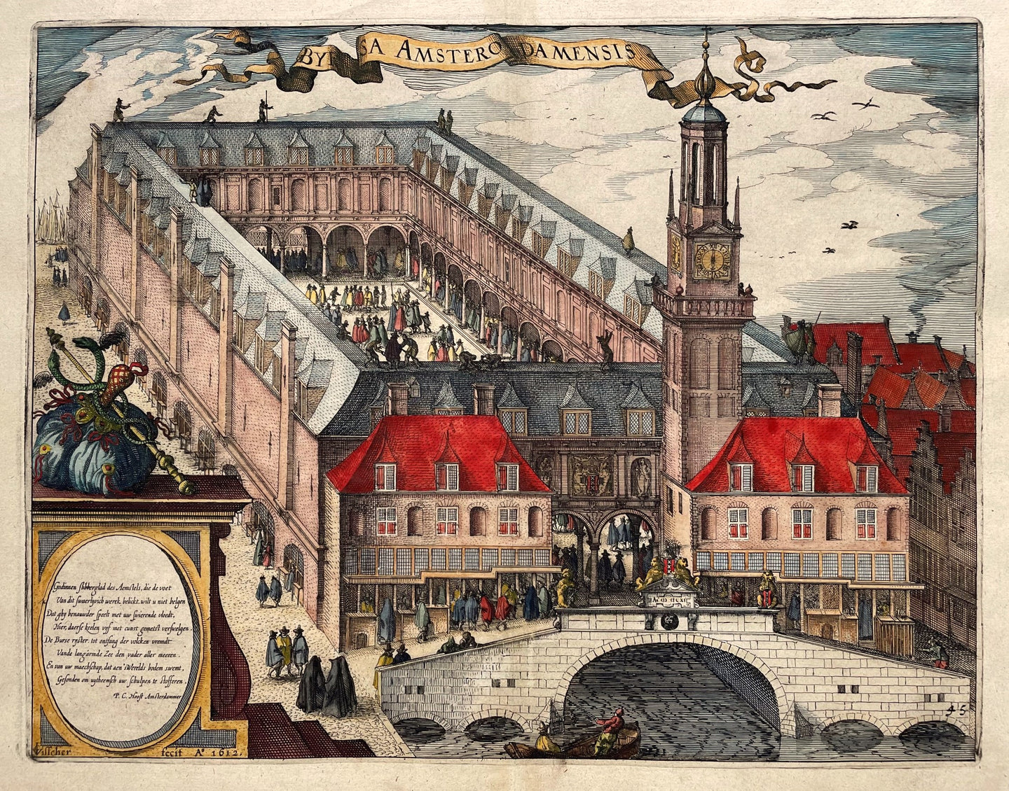 Amsterdam Beurs - WJ Blaeu / L Guicciardini - 1613