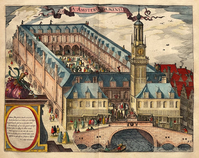 Amsterdam Beurs - WJ Blaeu / L Guicciardini - 1613