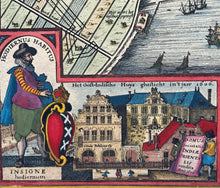 Afbeelding in Gallery-weergave laden, Amsterdam Stadsplattegrond in vogelvluchtperspectief - Claes Jansz Visscher - circa 1643