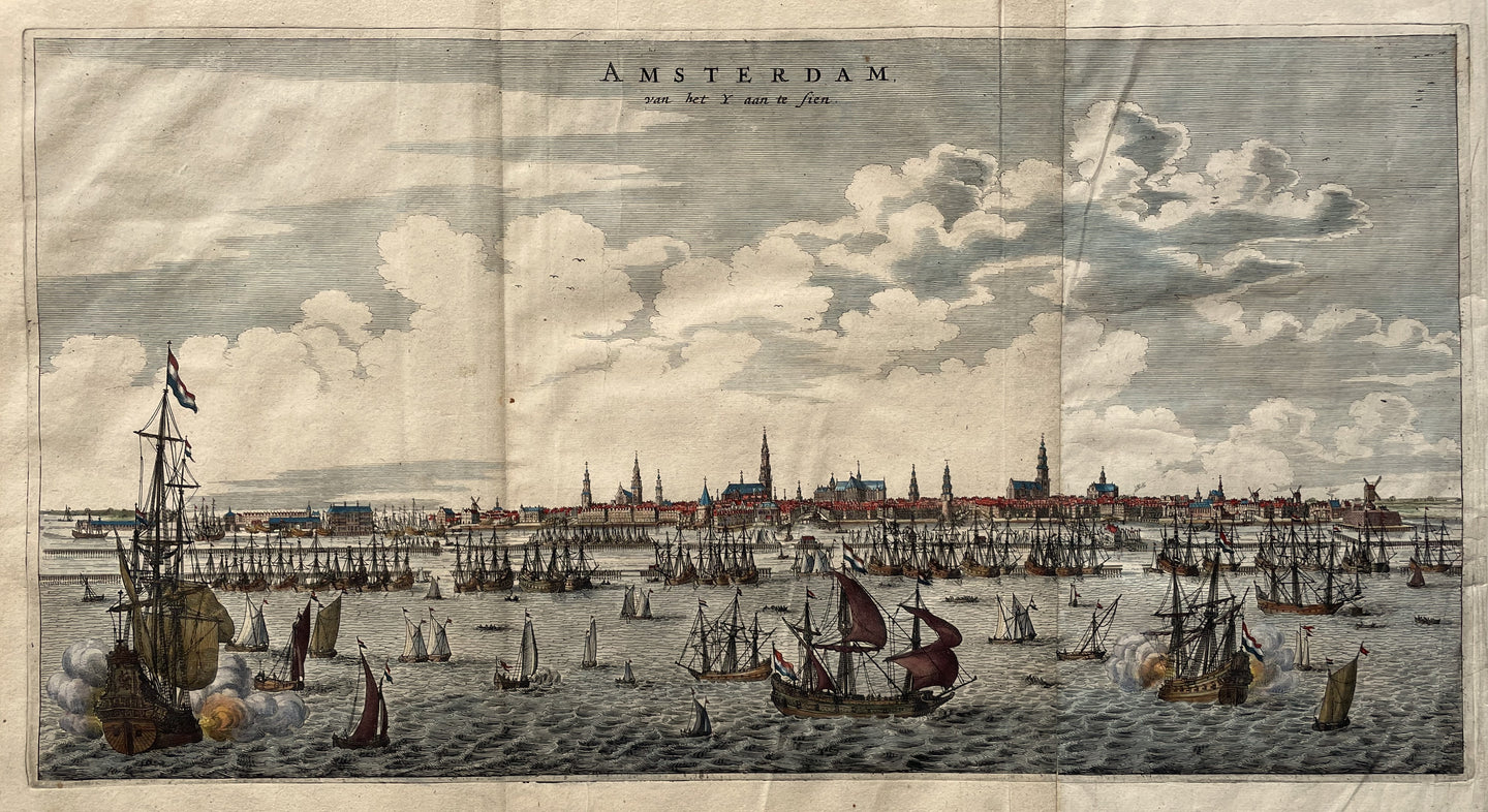 Amsterdam Aanzicht vanaf het IJ - O Dapper - 1663