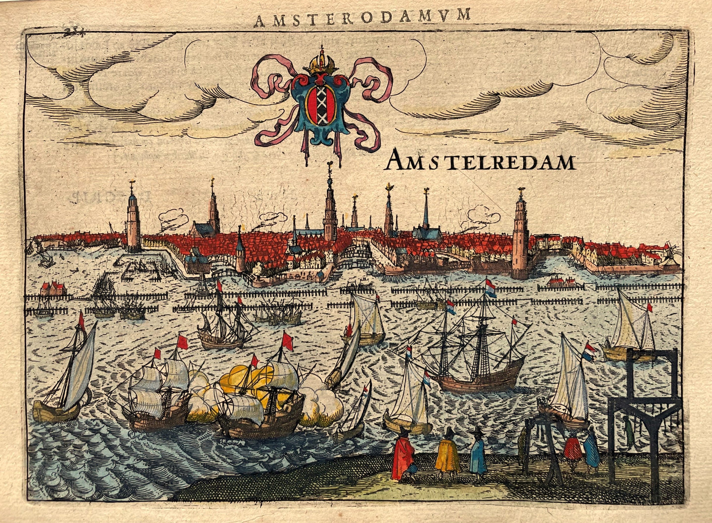 Amsterdam Aanzicht vanaf het IJ - J Jansz / L Guicciardini - 1616