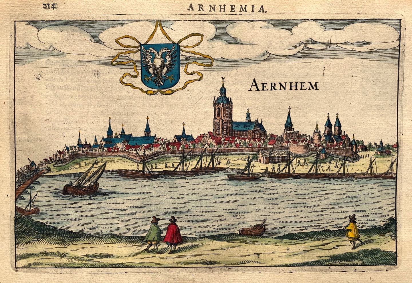 Arnhem Profielgezicht - J Jansz / L Guicciardini - 1616