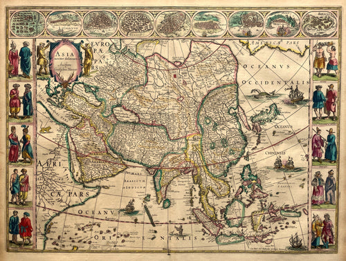 Azië Asia -  Willem Jansz en Joan Blaeu - 1663