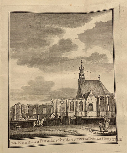 Bergen Ruïnekerk - J van Horstok - 1774