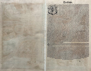 Engeland Bristol Stadsplattegrond in vogelvluchtperspectief British Isles England - G Braun & F Hogenberg - 1582