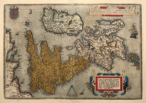 Groot Brittannië Ierland British Isles Great Britain Ireland - A Ortelius - 1598