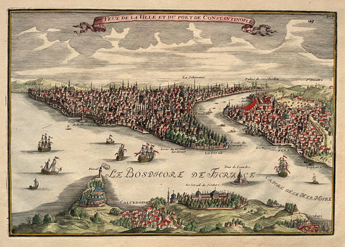 Turkije Istanbul Constantinople Turkey - Nicolas de Fer - 1705