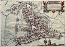 Load image in Gallery view, Den Bosch Stadsplattegrond van &#39;s-Hertogenbosch - G Braun &amp; F Hogenberg - 1590