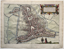 Load image in Gallery view, Den Bosch Stadsplattegrond van &#39;s-Hertogenbosch - G Braun &amp; F Hogenberg - 1590