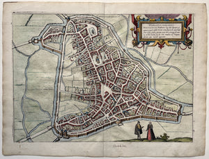 Den Bosch Stadsplattegrond van 's-Hertogenbosch - G Braun & F Hogenberg - 1590