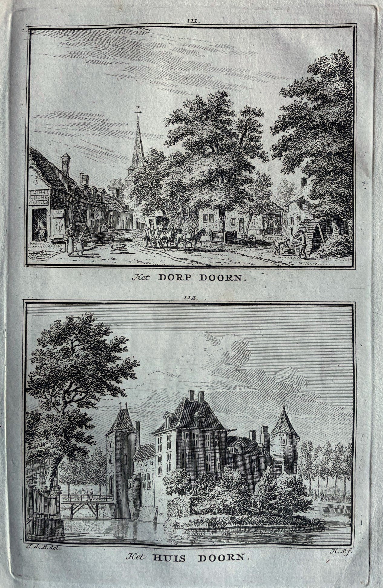 Doorn Dorp en Huis - H Spilman - ca. 1750