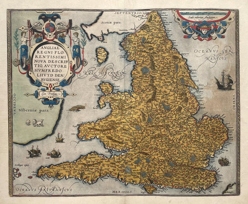 Engeland British Isles England - A Ortelius - 1598