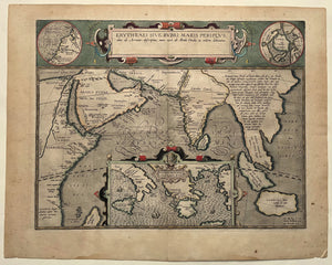 Wereld Indische Oceaan Erythrean Sea - A Ortelius / JB Vrients - 1603