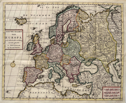 Europa Europe - I Tirion - circa 1740