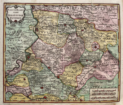 Gelderland Graafschap Zutphen - H de Leth - 1740