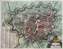 Afbeelding in Gallery-weergave laden, Groningen Stadsplattegrond in vogelvluchtperspectief - J Blaeu - 1649