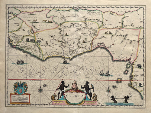 West-Afrika Guinea (gebied) - WJ Blaeu - 1640