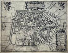 Afbeelding in Gallery-weergave laden, Haarlem Stadsplattegrond in vogelvluchtperspectief - Thomas Thomaszoon / Johannes van Doetecum - 1578