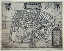 Afbeelding in Gallery-weergave laden, Haarlem Stadsplattegrond in vogelvluchtperspectief - Thomas Thomaszoon / Johannes van Doetecum - 1578