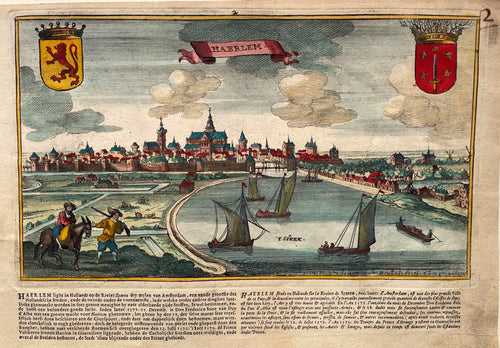 Haarlem aanzicht  - J Peeters en C Bouttats - 1674