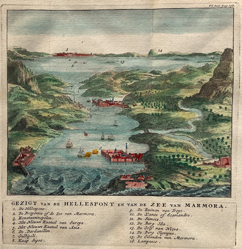 Turkije Hellespont Turkey Dardanelles - I Tirion - 1734