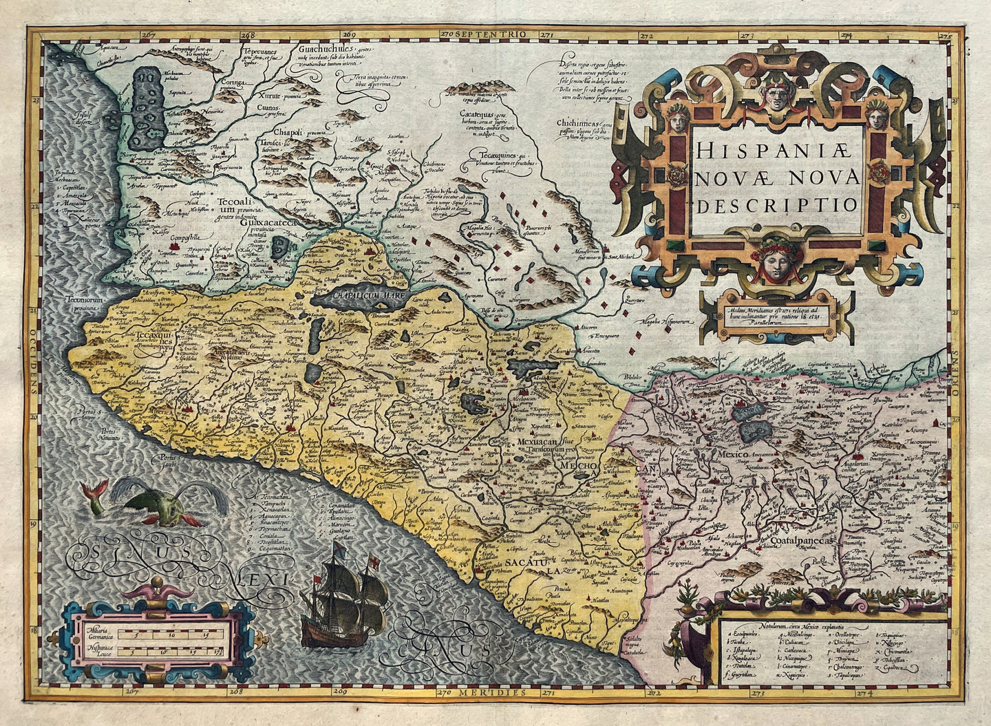 Mexico - Jodocus Hondius Gerard Mercator - 1607