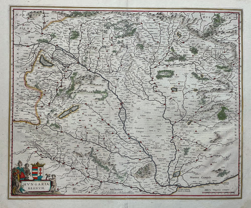 Hongarije Hungary - WJ en J Blaeu - 1642