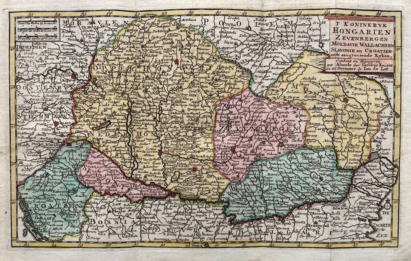 Hongarije Balkan Hungary Balcans - J Keizer / J de Lat - 1747