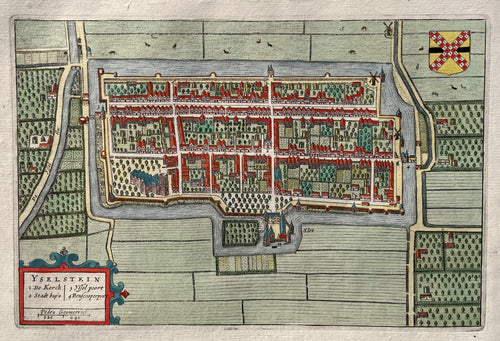 IJsselstein Stadsplattegrond - J Blaeu - 1649