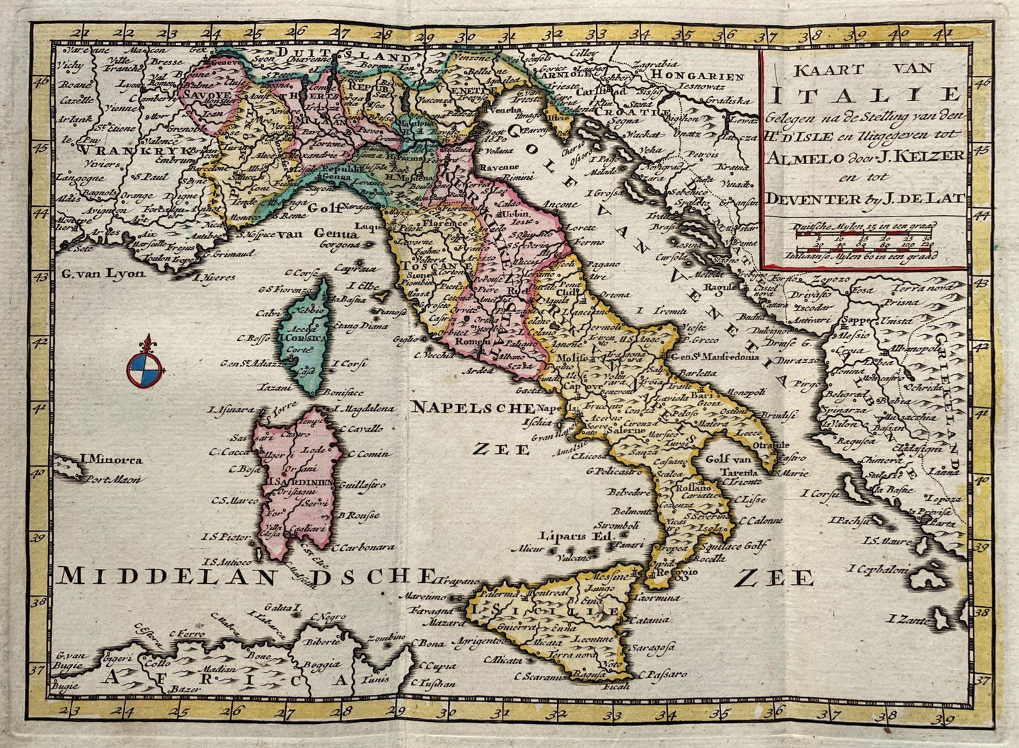 Italië Italy - J Keizer / J de Lat - 1747