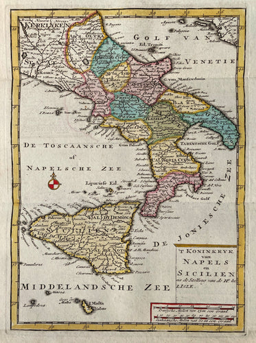 Italië Zuid-Italië Sicilia Italy Southern Italy - J Keizer / J de Lat - 1747