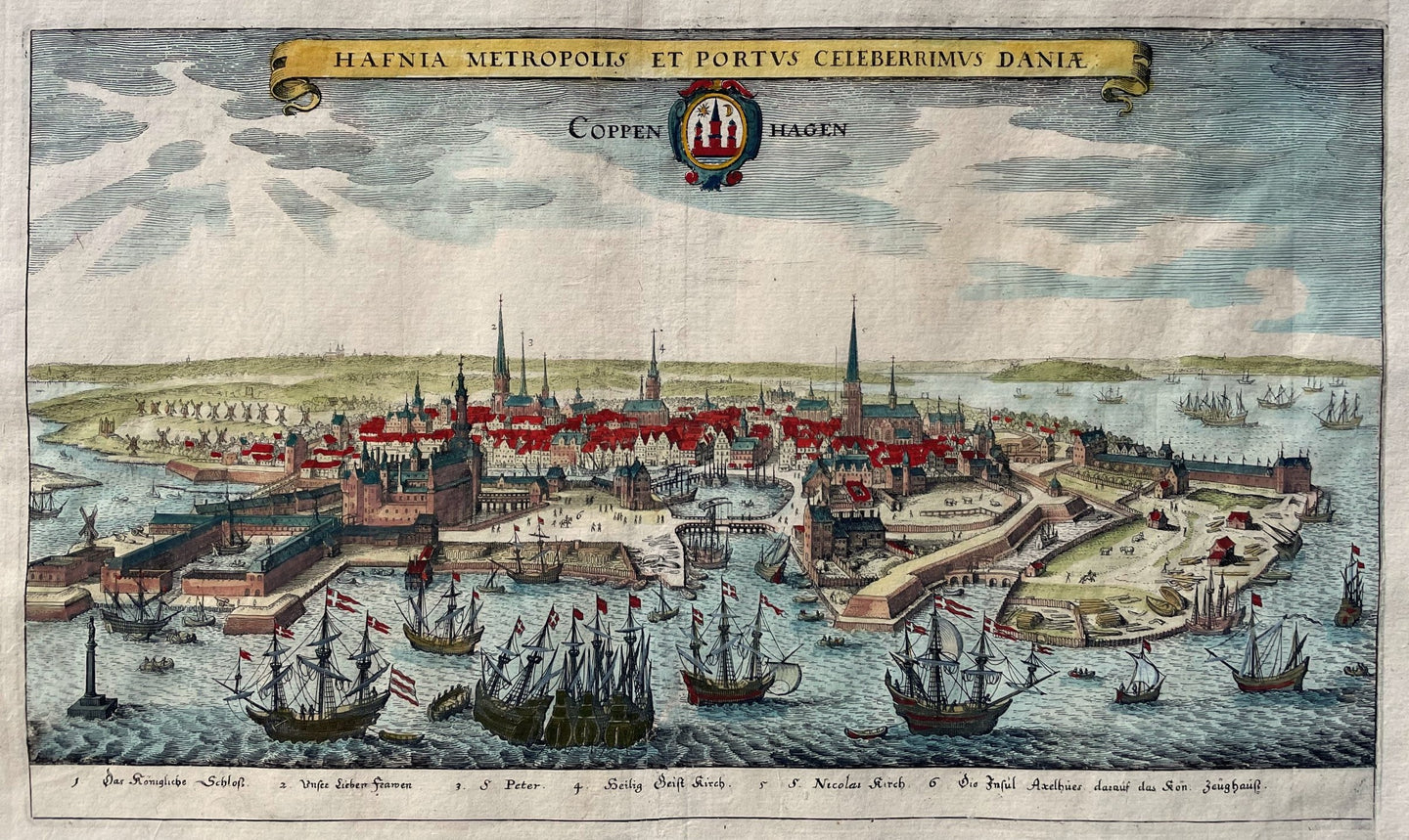 Denemarken Kopenhagen Denmark Copenhagen - M Merian - 1638