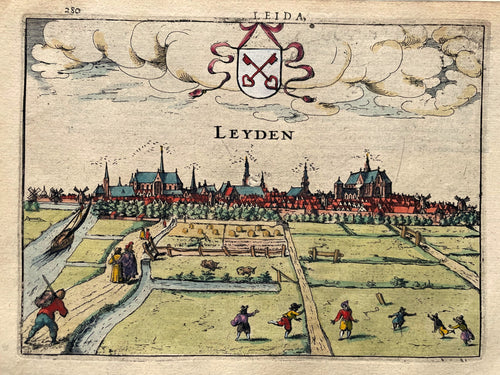 Leiden Profielgezicht - J Jansz / L Guicciardini - 1616