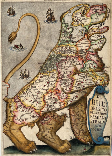 17 provinciën Leo Belgicus - F Strada / F Corbelletti - 1632