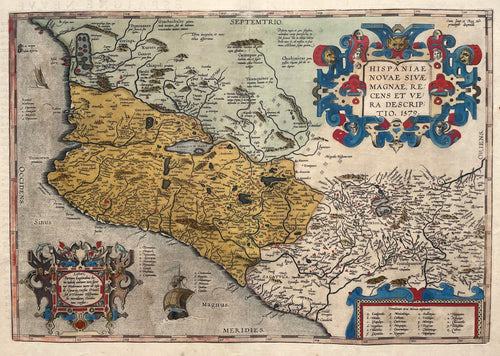 Mexico - A Ortelius - 1598