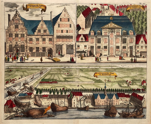 Middelburg VOC werf en gebouwen - M Smallegange - 1696