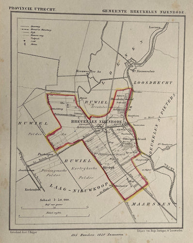 Breukelen Nijenrode - Kuijper / Suringar - ca. 1868