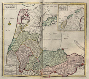 Noord-Holland Noordelijk deel - I Tirion - 1753