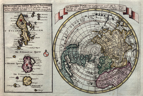 Wereld Noordpool World North Pole Arctic - J Keizer / J de Lat - 1747