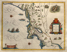 Afbeelding in Gallery-weergave laden, Noord-Amerika Nieuw-Nederland en Nieuw-Engeland - J Blaeu - 1642