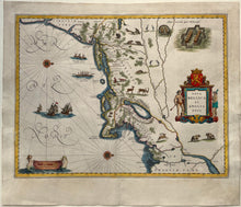 Afbeelding in Gallery-weergave laden, Noord-Amerika Nieuw-Nederland en Nieuw-Engeland - J Blaeu - 1642