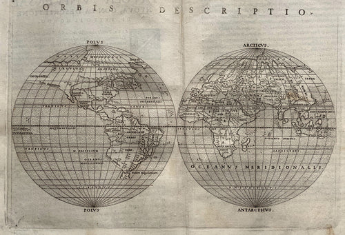 Wereld World - Girolamo Ruscelli - 1561